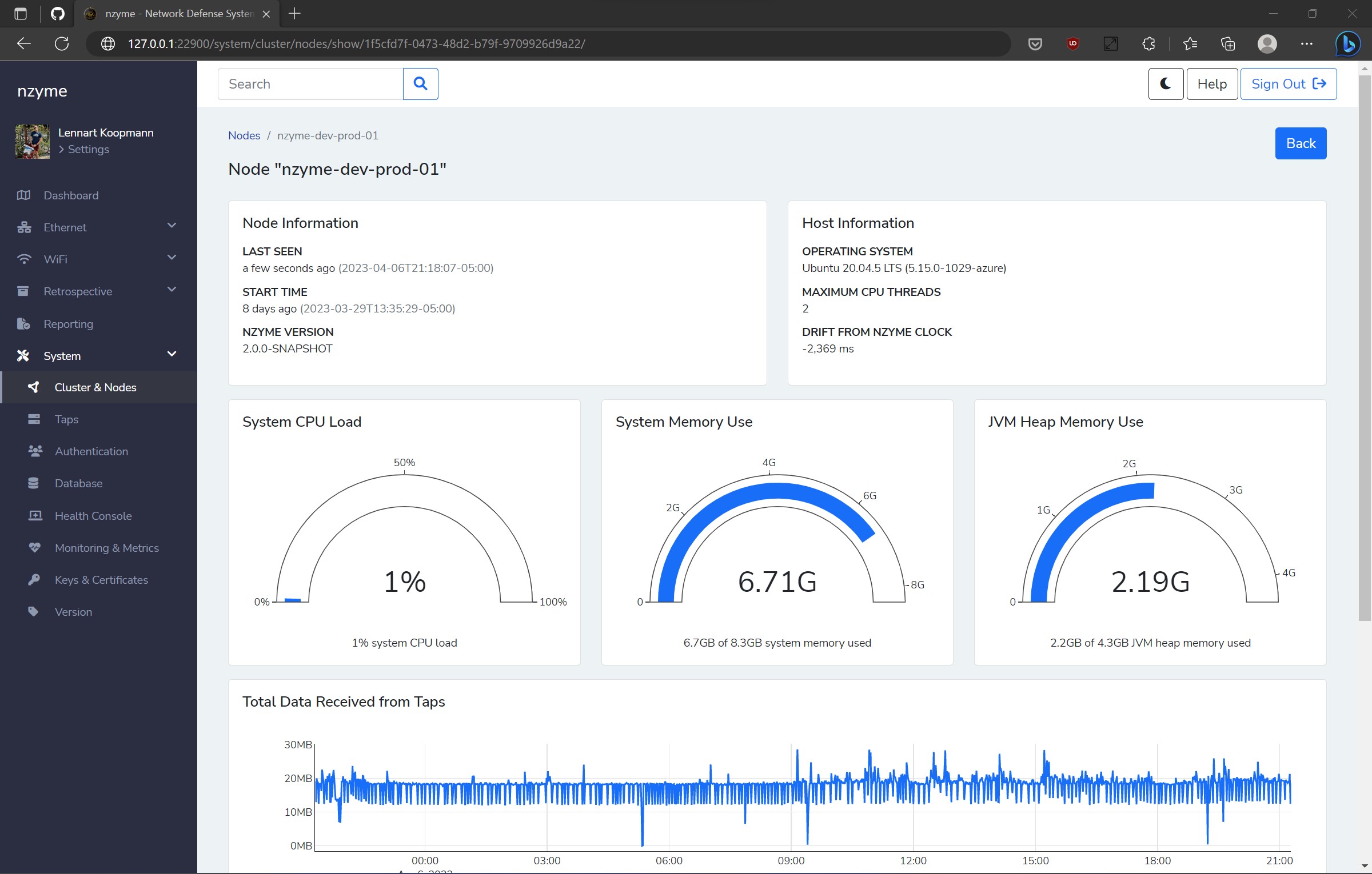 Node Details Screenshot