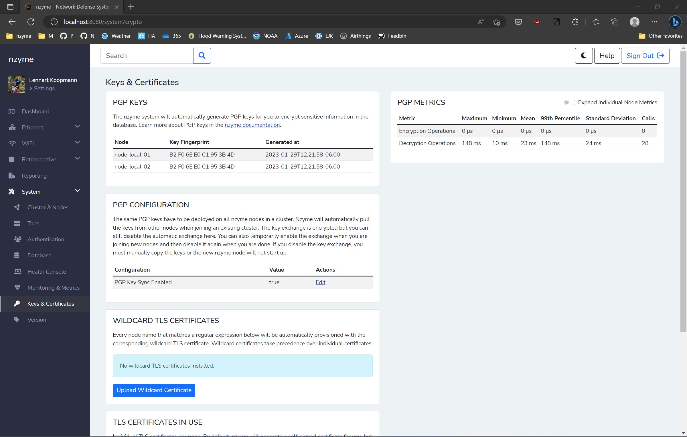PGP Overview Screenshot